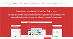 Desktop Screenshot of bewerbungsratgeber24.de